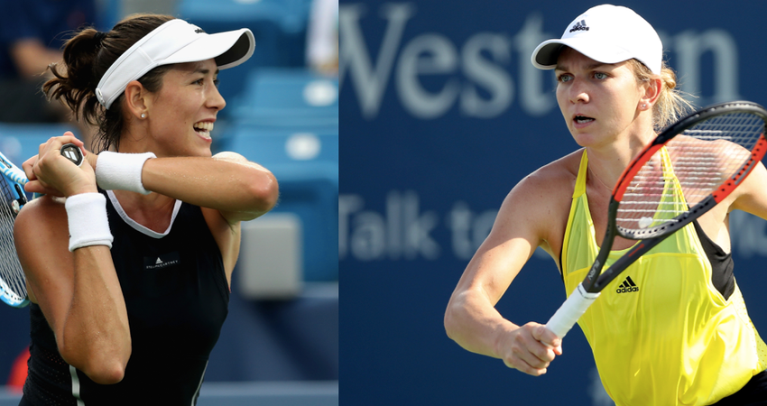 Garbiñe Muguruza, Simona Halep (©Getty_