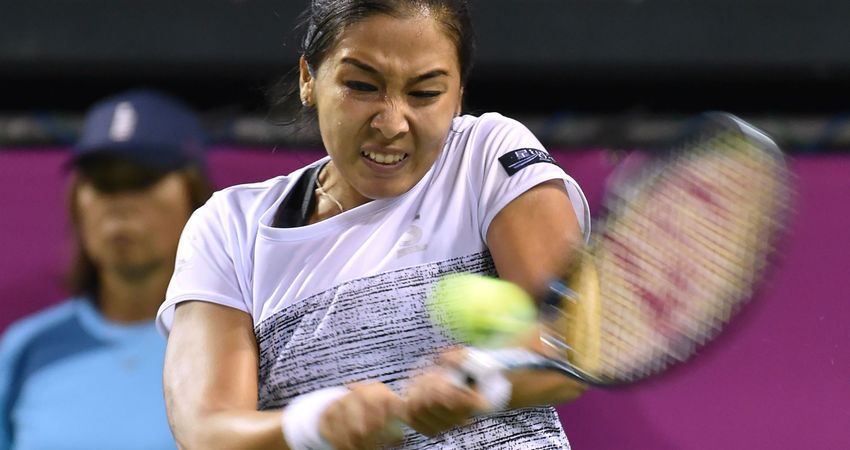Zarina Diyas reached the final in Tokyo on Saturday (Getty)