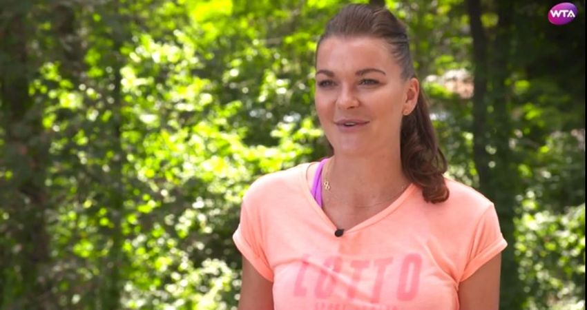 Agnieszka Radwanska in her New Haven pre-tournament interview