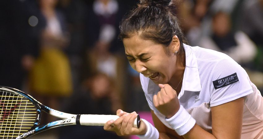 Zarina Diyas in Tokyo (Getty)