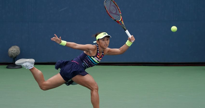 Misaki Doi during US Open qualifying in 2017 (Getty)