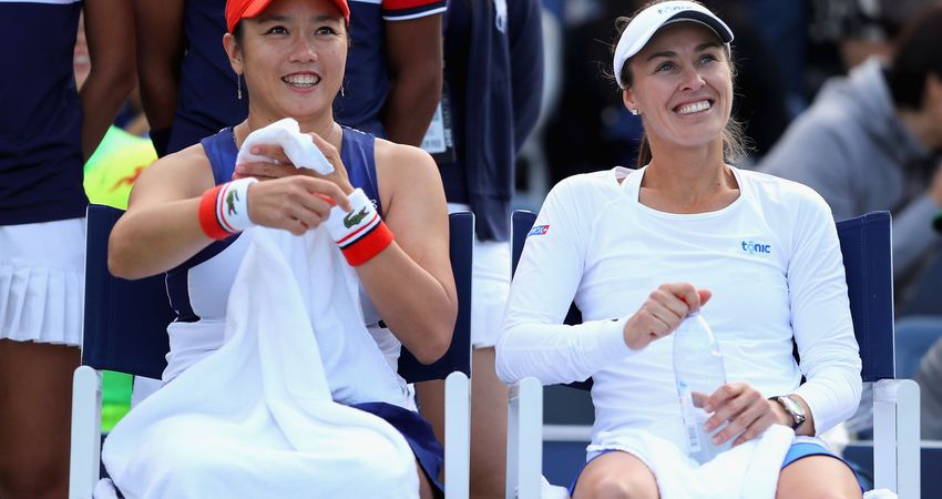 Chan Yung-Jan, Martina Hingis (©Getty)
