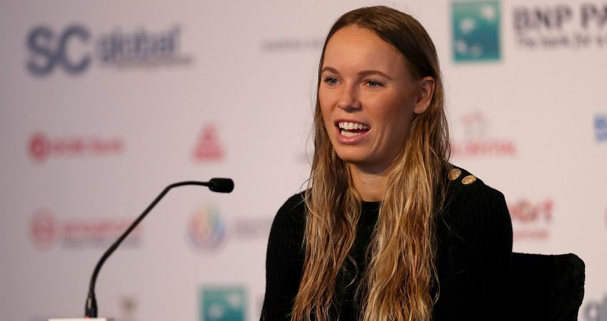 Caroline Wozniacki 2018 Singapore Getty