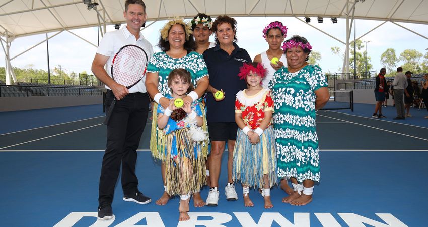 Evonne Goolagong Cawley at the launch of the National Indigenous Tennis Carnival (Getty)