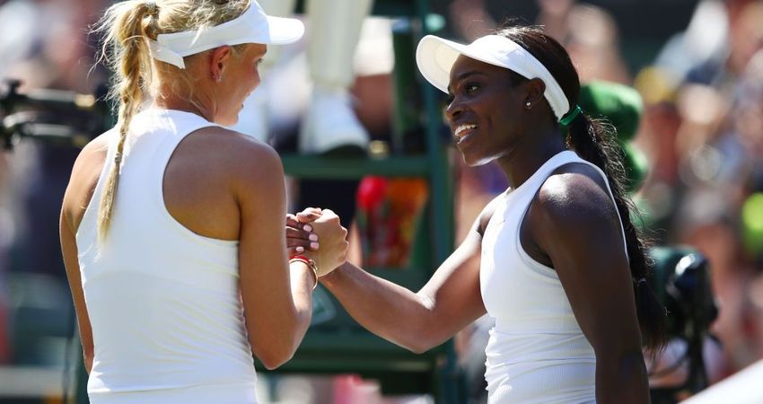 Donna Vekic, Sloane Stephens - Wimbledon 2018 - Getty