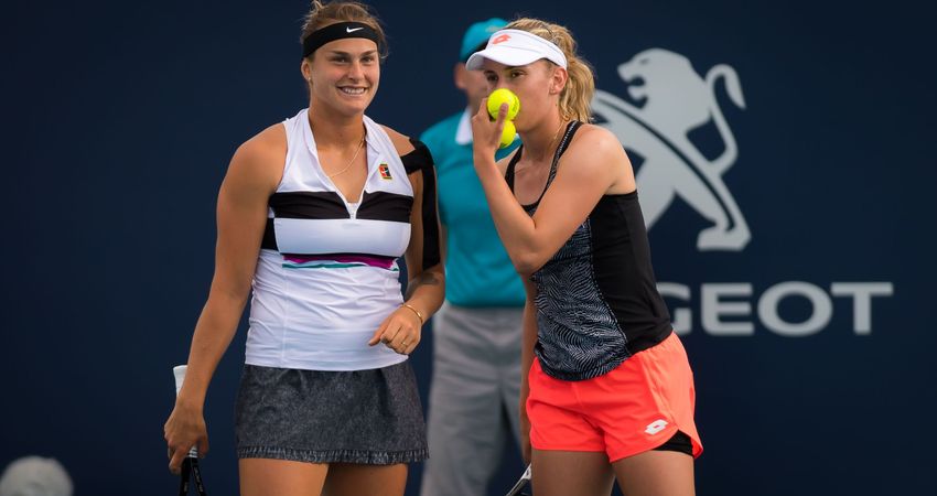 Aryna Sabalenka, Elise Mertens (©Jimmie48/WTA)