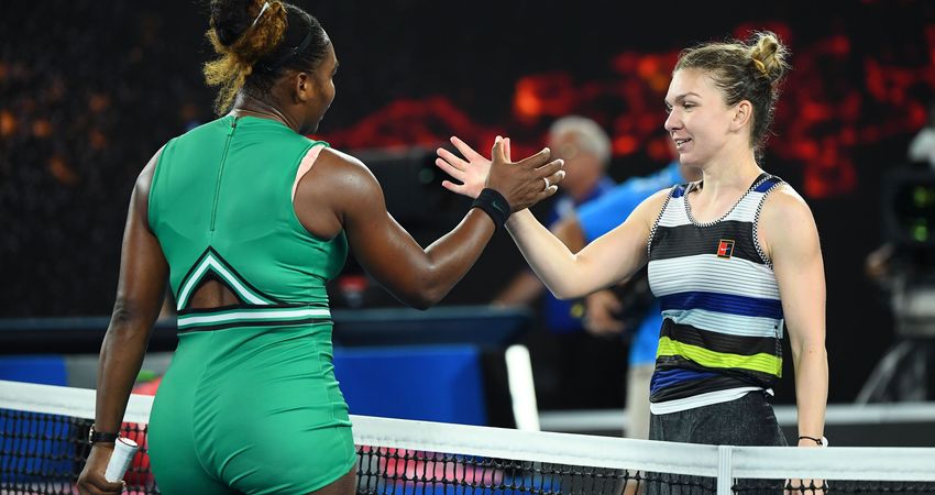 Serena Williams and Simona Halep, Australian Open 2019 (Getty)