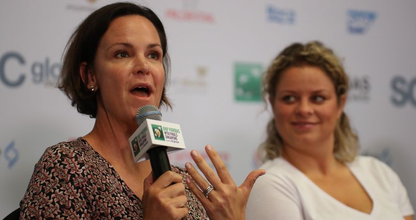 Lindsay Davenport, Kim Clijsters (©Getty)