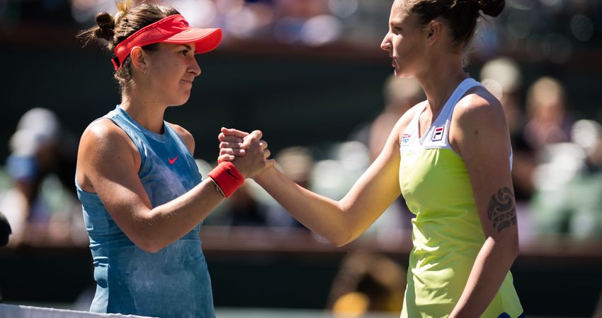 Belinda Bencic, Karolina Pliskova (©Jimmie48/WTA)