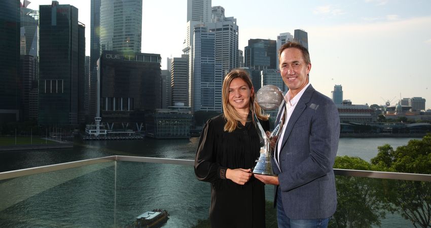 Simona Halep, Darren Cahill (©Getty)