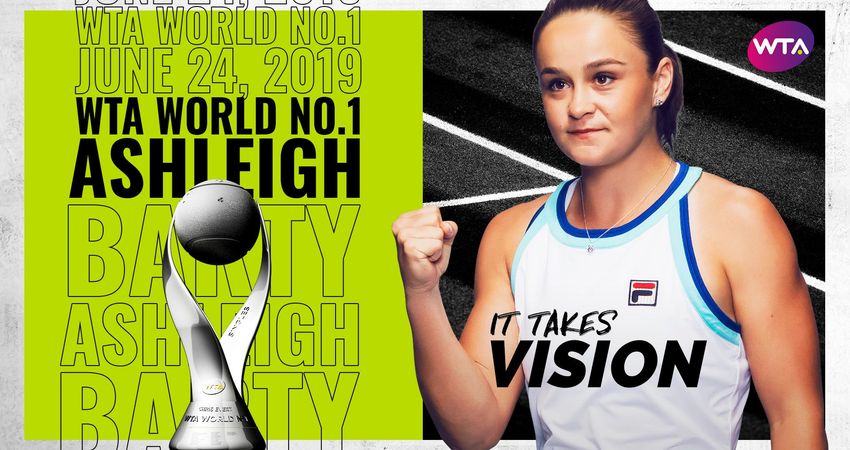 Barty becomes 27th woman to ascend to World No.1