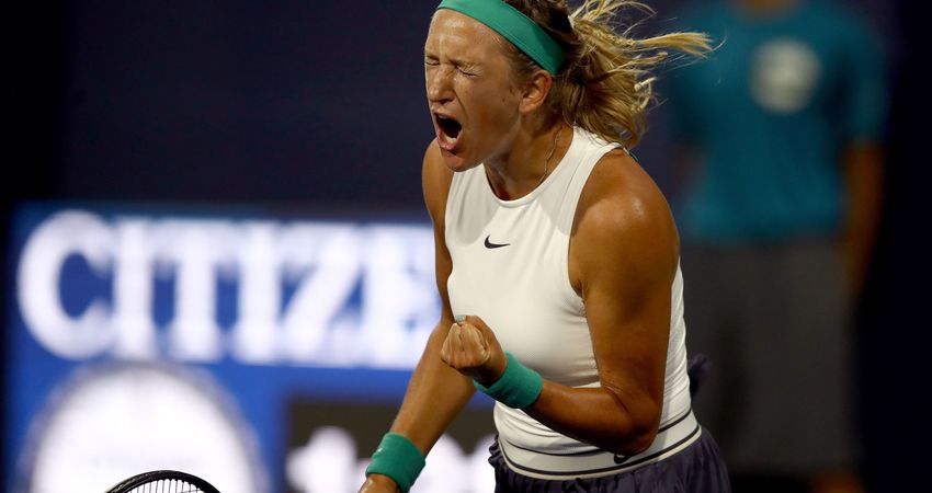 Victoria Azarenka took three sets to beat Kateryna Bondarenko in the first round (Getty)