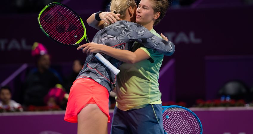 Anna-Lena Gronenfeld, Demi Schuurs, Doha 2019 (©Jimmie48/WTA)