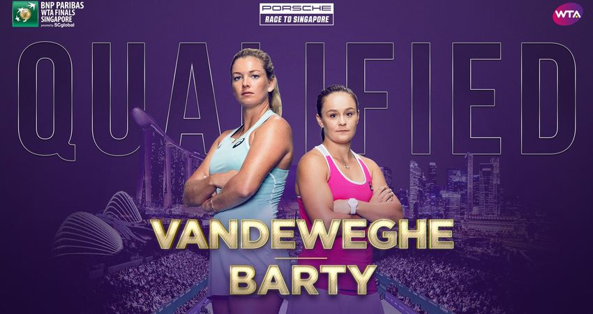 2018 WTA Finals: Dabrowski/Xu, Klepac/Martínez Sánchez, Melichar/Peschke and Barty/Vandeweghe qualify