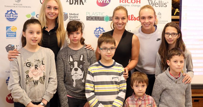 WTA stars take the Budapest draw ceremony to the children