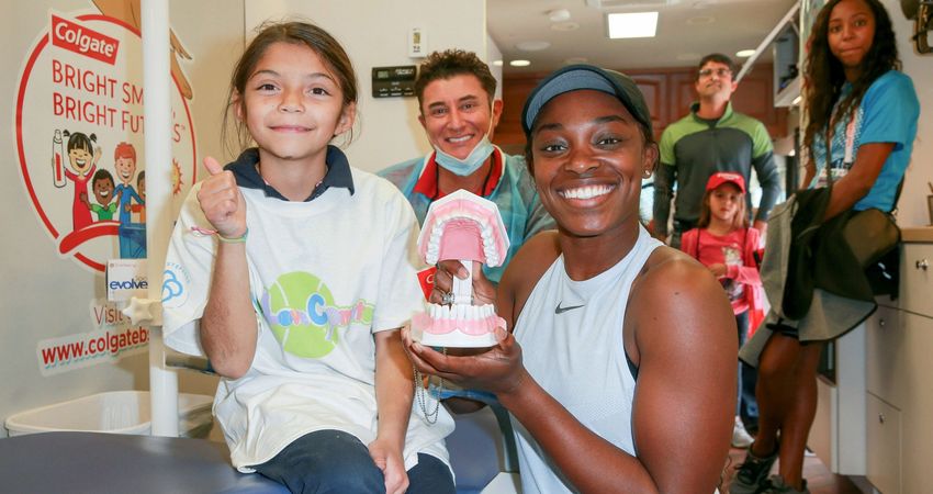 Sloane Stephens Love Love Compton 2018 Getty