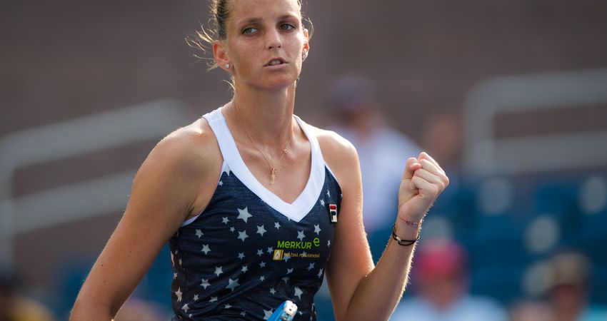 Karolina Pliskova moved through to the third round with a straight-sets win over Ana Bogdan (Getty).
