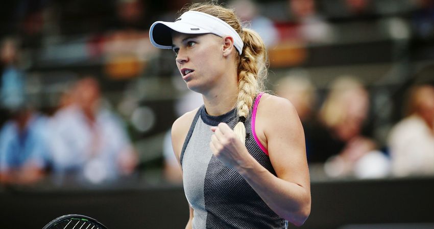Caroline Wozniacki 2018 Auckland Getty