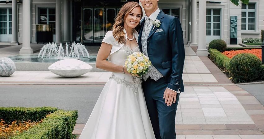 Martina Hingis married Harry Leemann in July 2018 (David Biedert)