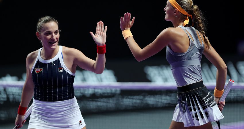 Timea Babos, Kristina Mladenovic - WTA Finals 2019 - Getty