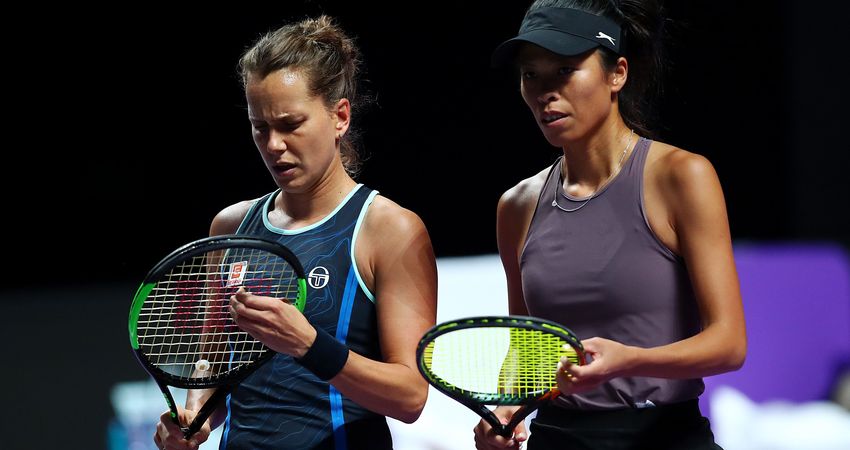 Barbora Strycova and Hsieh Su-wei, 2019 WTA Finals (Getty Images)