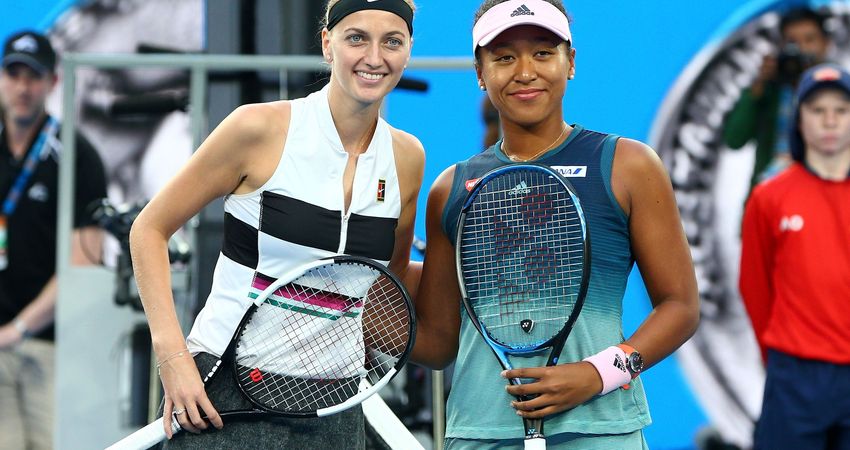 Petra Kvitova and Naomi Osaka, 2019 Australian Open (Getty)
