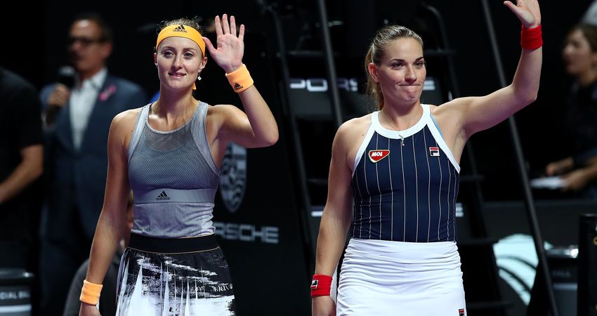 Kristina Mladenovic and Timea Babos, 2019 WTA Finals (Getty)