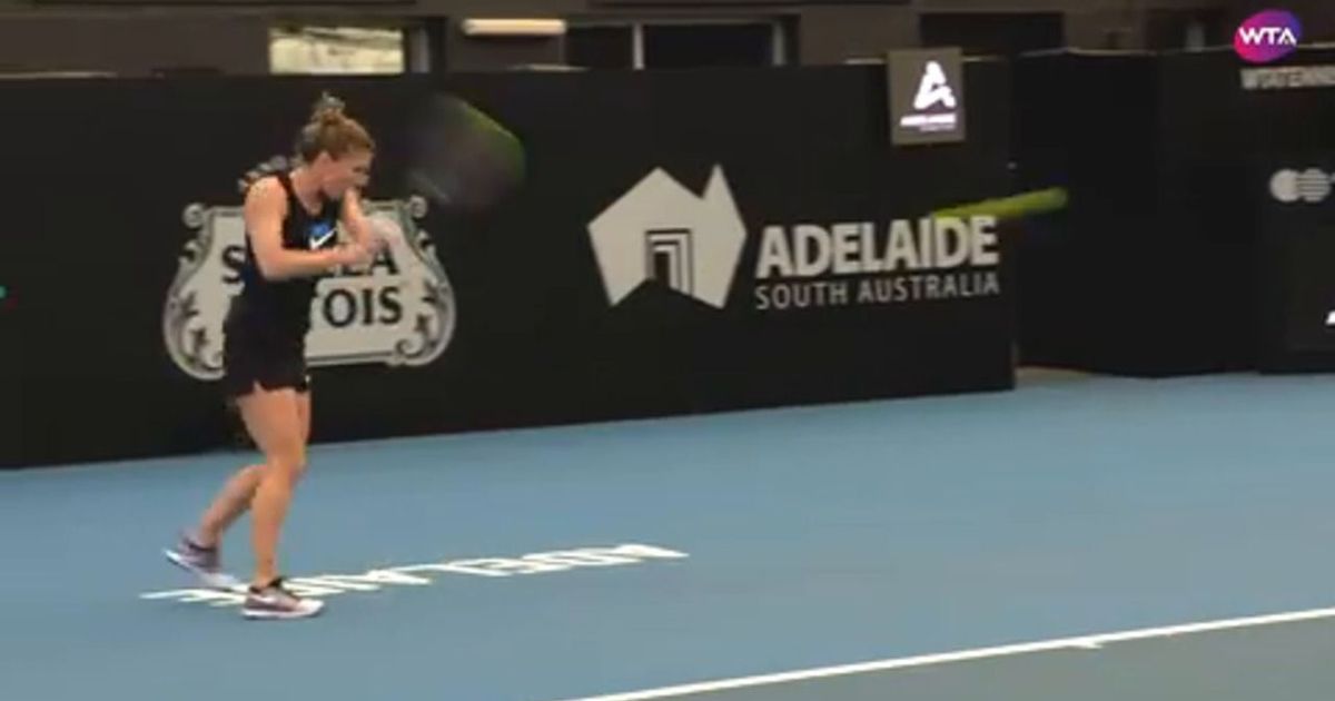 2020 Adelaide Practice: Simona Halep & Darren Cahill Mic'd up