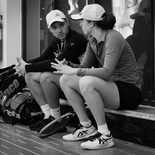 Iga Swiatek, Piotr Sierzputowski - Doha 2020