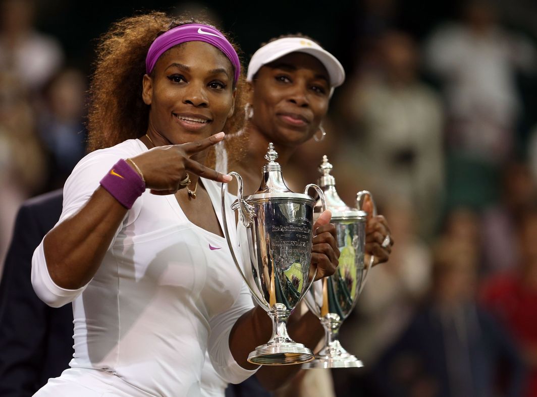 The Williams sisters added to their doubles trophy cabinet in 2012, after Serena claimed the singles title.