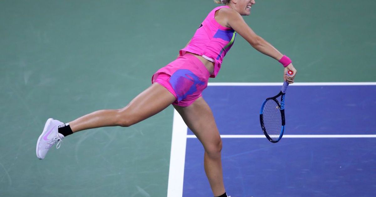2020 Us Open Highlights Azarenka Soars Past Sabalenka