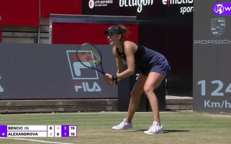Bencic bests Alexandrova in third-set tiebreak, moves into Berlin SF: Highlights