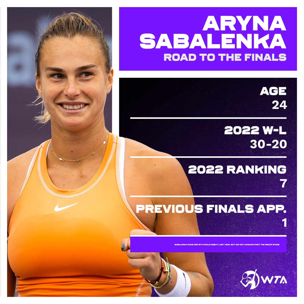 Aryna Sabalenka, Road to the WTA Finals