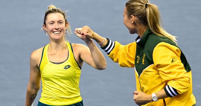 Storm Sanders y Alicia Molik, Semifinales 2022 Billie Jean King Cup Finals