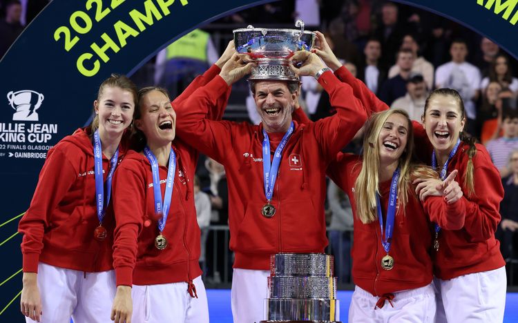 Switzerland - 2022 Billie Jean King Cup - Waltert, Golubic, Teichmann, Bencic