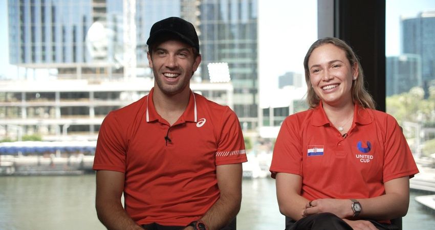 Borna Coric, Donna Vekic - United Cup 2023