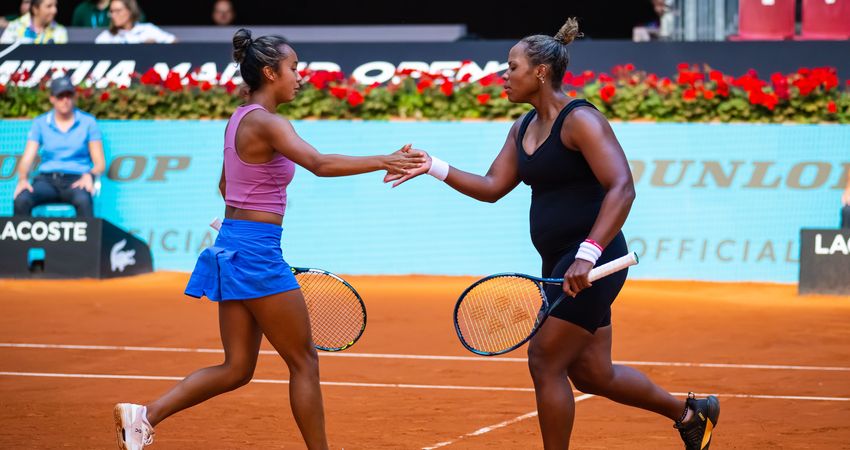 Leylah Fernandez y Taylor Townsend - 2023 Madrid