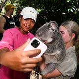 Naomi Osaka and a koala