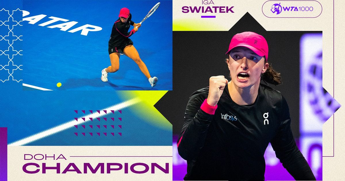 Swiatek finds her spark once again with Doha three-peat