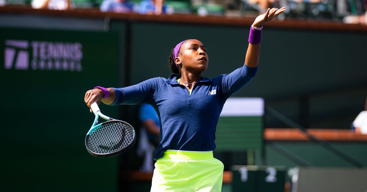 Gauff rallies from 5-2 down in the third to win Indian Wells opener