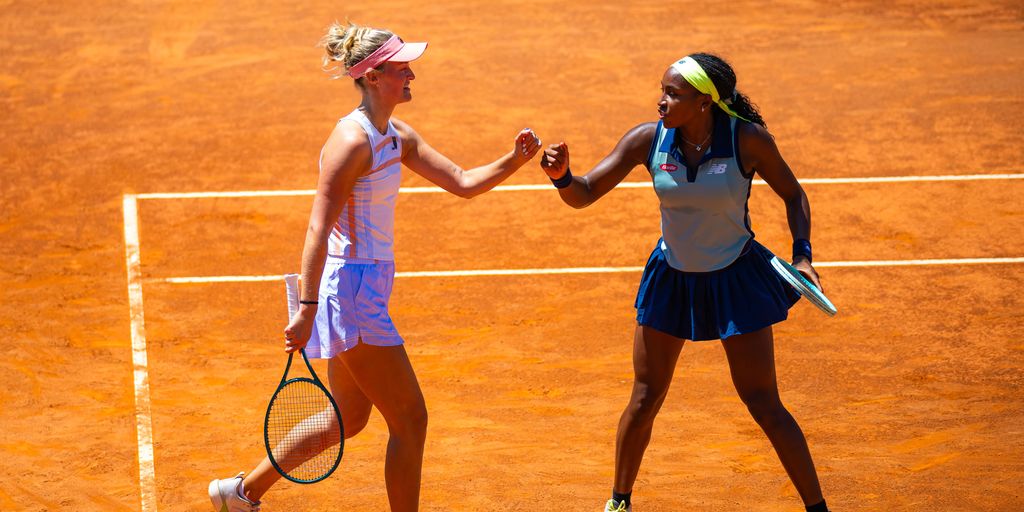 Gauff, Routliffe to meet Italian hopes Errani, Paolini in Rome doubles final