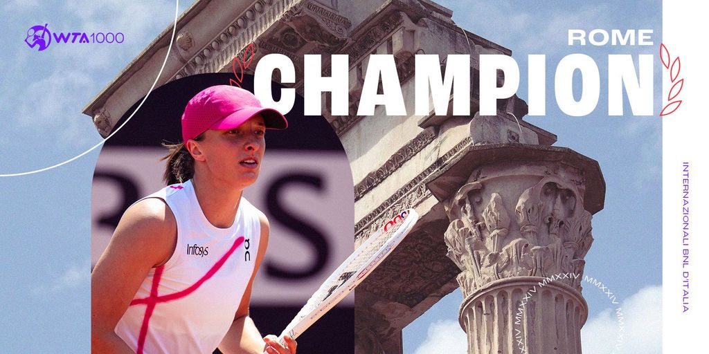 Turning point: How Swiatek saved all seven break points in the Rome final