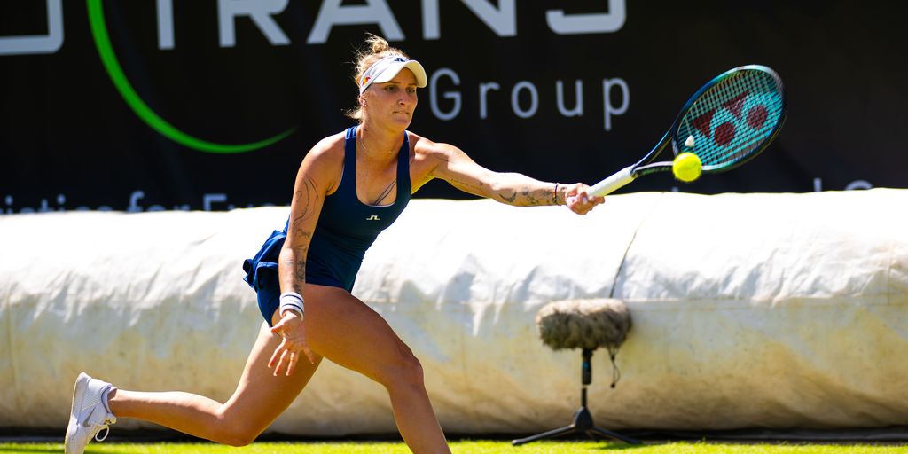Wimbledon champion Vondrousova falls, forced to retire in Berlin