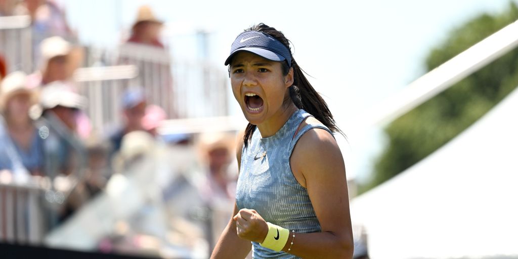 Raducanu powers past Stephens in Eastbourne; faces Pegula next