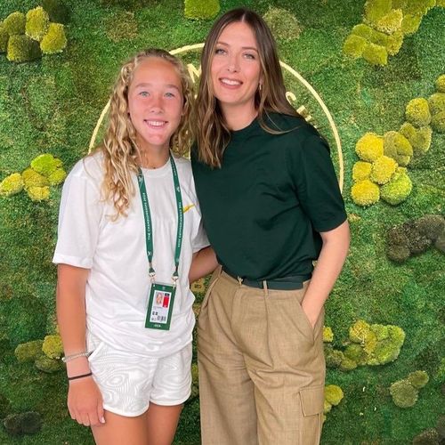Sharapova and Andreeva, 2024 Wimbledon