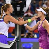 Kvitova and Riske, 2019 Wuhan (Getty)