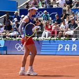 Barbora Krejcikova, 2024 Olympics R1 (Getty)