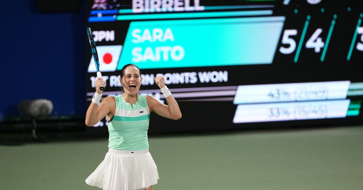 Birrell halts Saito run in Osaka to reach first WTA semifinal
