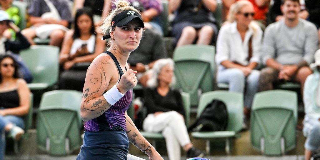 Vondrousova slams 22 aces in victorious Adelaide return