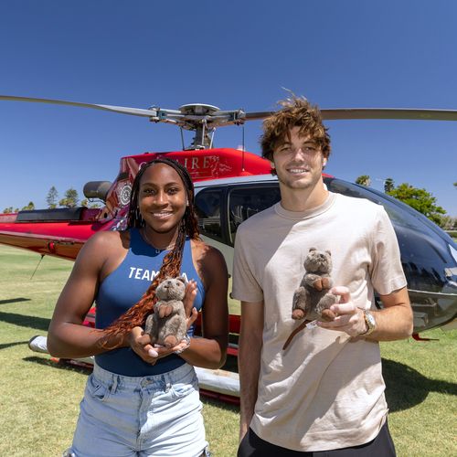 Coco Gauff and Taylor Fritz, Rottnest Island (Getty)